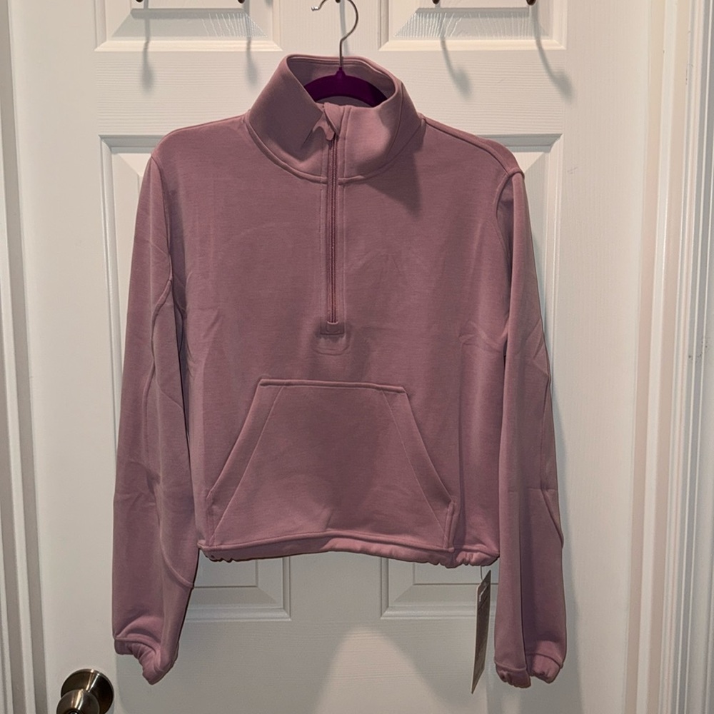 Brushed Softstreme Half Zip - NWT - Rose Blush